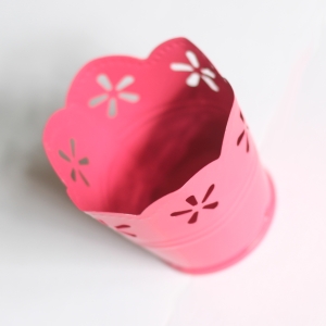 Mini Curved Bucket without bail (2.5 by 1.6 inch) - Dark Pink