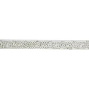 Decorative Glitter Tape - Flowers and Vines (Silver)