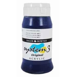Daler Rowney System 3 Original Acrylic 500ML - Prussian Blue Hue