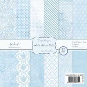 CrafTangles Scrapbook Paper Pack - Wild About Blue (12"x12")