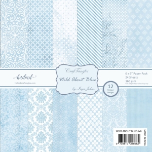 CrafTangles Scrapbook Paper Pack - Wild About Blue (6"x6")