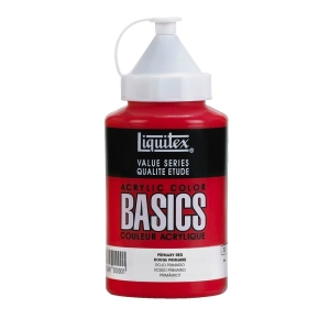 Liquitex Basics Acrylic Paint - Primary Red (400ML)