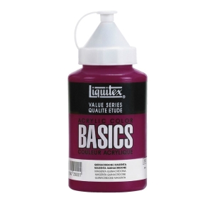 Liquitex Basics Acrylic Paint - Quinacridone Magenta (400ML)