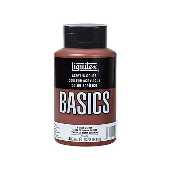 Liquitex Basics Acrylic Paint - Burnt Sienna (400ML)