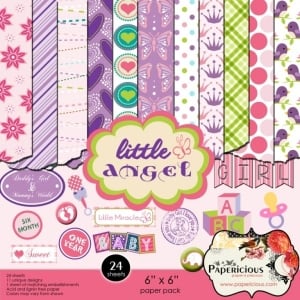 Papericious - Little Angel (6 by 6 patterned paper)
