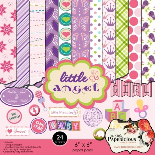 Papericious - Little Angel (6 by 6 patterned paper)