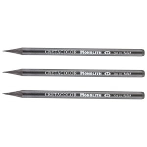 Cretacolor Monolith Woodless Graphite 2B Pencils (Set of 3)