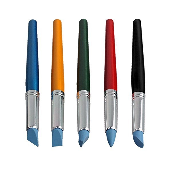 5pc Artist's Rubber Tip Paint Brushes