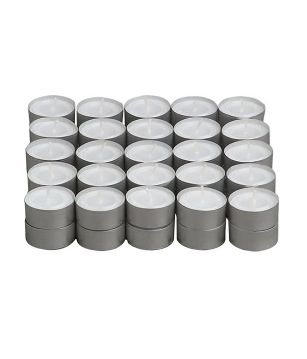 Unscented White Tea Lights (Set of 25 pcs)