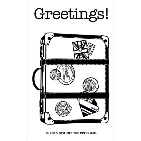 Hot Off The Press Acrylic Stamp - Small Vacation