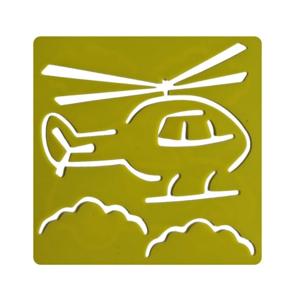 Washable Templates or Stencils for Kids (Set of 6 pcs) - Vehicles