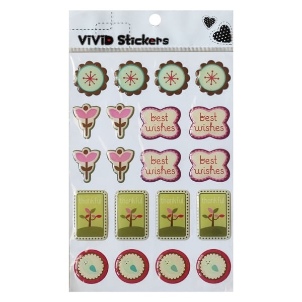 Vivid Stickers - Thankful