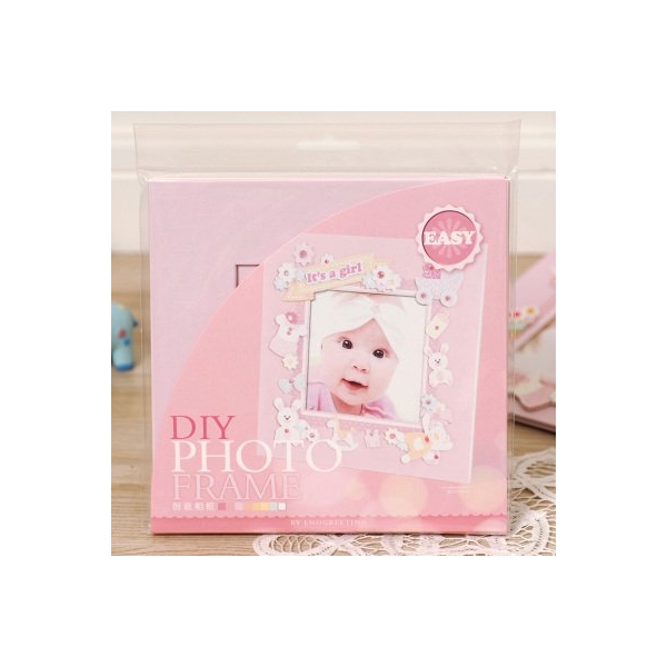 DIY Photo Frame Kit by EnoGreeting - Its A Girl