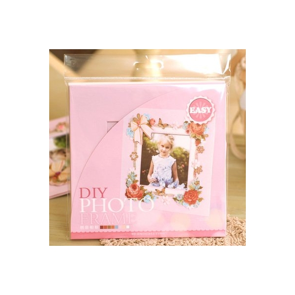 DIY Photo Frame Kit by EnoGreeting - Retro Pink