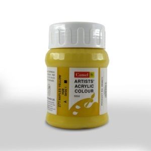 Camel Artist Acrylic Colour 500ml Jar - Naples Yellow Hue