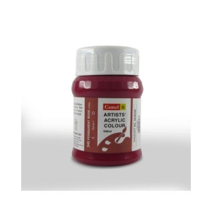 Camel Artist Acrylic Colour 500ml Jar - Permanent Rose