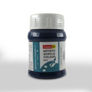Camel Artist Acrylic Colour 500ml Jar - Phthalo Turquoise