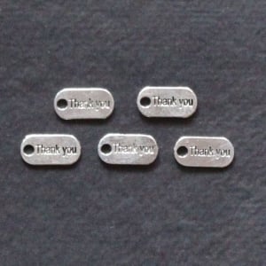 Thank YouTags Metal Charms (Set of 5 pcs)