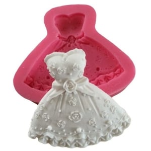 Dress Shape Silicone Clay Mould