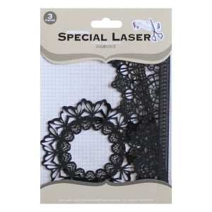 Original Special Laser Cuts by EnoGreeting (Set of 3 pcs) - Doilies and Laces