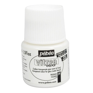 Pebeo Vitrea 160 Frosted Glass Paint 45ml Bottle - Cloud