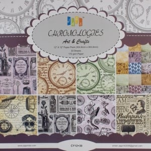12 by 12 Paper Pack - Chronology (Set of 30 sheets)