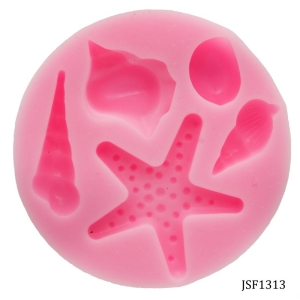 Shells Silicone Clay Mould (Round)