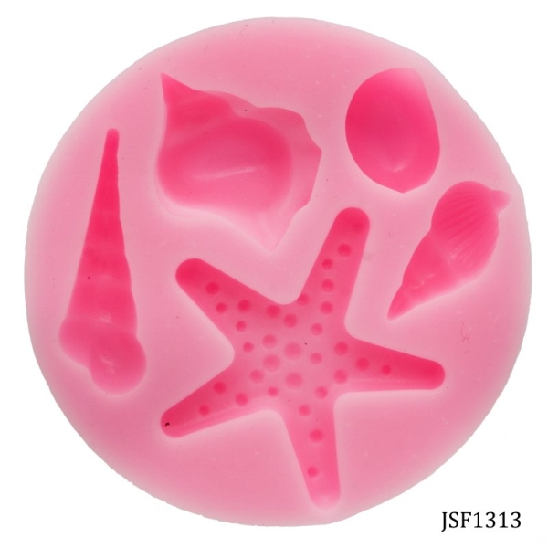 Shells Silicone Clay Mould (Round)