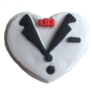 Groom shaped Heart Silicone Clay Mould