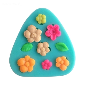 Simple Flowers Silicone Clay Mould
