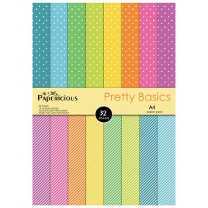 Papericious Designer Collection - Pretty Basics (A4 patterned paper)