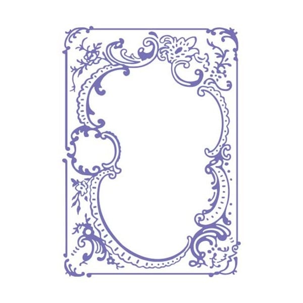 Couture Creations Embossing Folder - Ease Embroidery (5"X7")