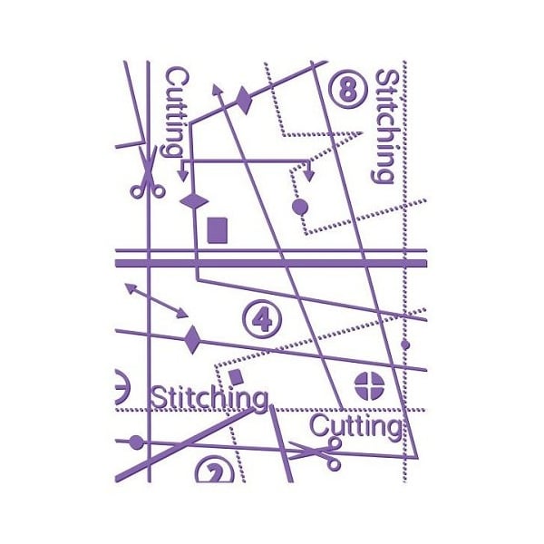 Couture Creations Embossing Folder - Hemlines (5"X7")