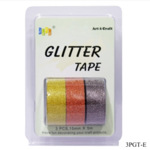 Glitter Tapes pack of 3 (3PGT-E)