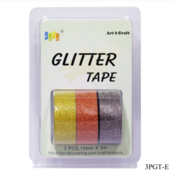 Glitter Tapes pack of 3 (3PGT-E)