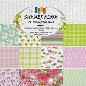 6x6 Paper Pack - Summer Bloom (Set of 36 sheets)