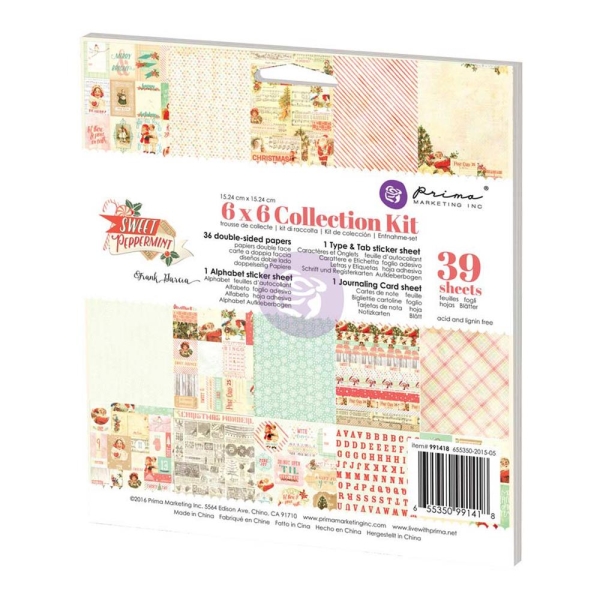 Prima - Sweet Peppermint (6x6 Collection Kit)