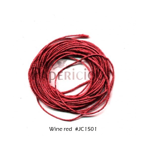 Papericious Jute Cord - Wine Red