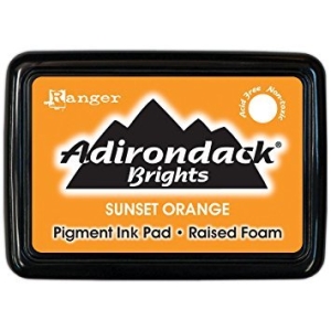 Adirondack Pigment Ink Pad Brights - Sunset Orange