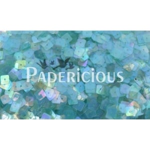 Papericious Square Sequins - Translucent Turqouise (SEQ-SA1201)