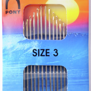 Pony Gold Eye Sharps Sewing Needle Range - Size 3/9