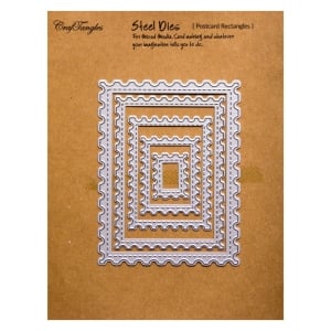 CrafTangles Steel Dies - Postcard Rectangles (Set of 5 dies)