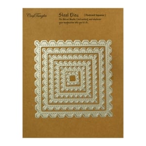 CrafTangles Steel Dies - Postcard Squares (Set of 6 dies)