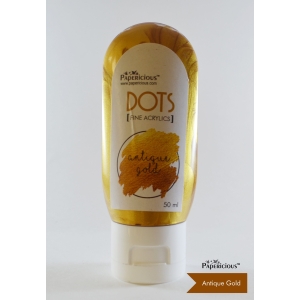 Papericious Fine Acrylic Colour (Dots) (50 ml) - Antique Gold