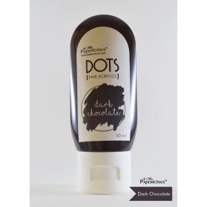 Papericious Fine Acrylic Colour (Dots) (50 ml) - Dark Choclate