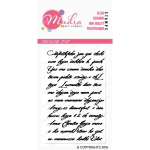 Mudra Craft Stamps - Old Script
