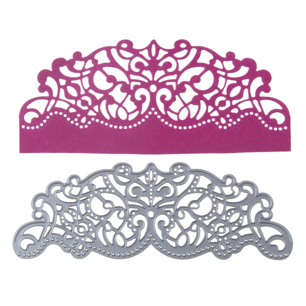 Steel Border Dies - Vintage Floral Edge (XY066)