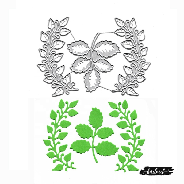 Steel Cutting Dies - Flourish and Leaves (Set of 3 dies)