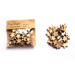 CrafTangles Shaker Elements - Wooden Stars
