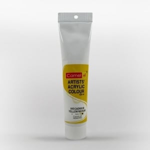 Camel Artist Acrylic Colour 120ml Tube - Cadmium Yellow Medium